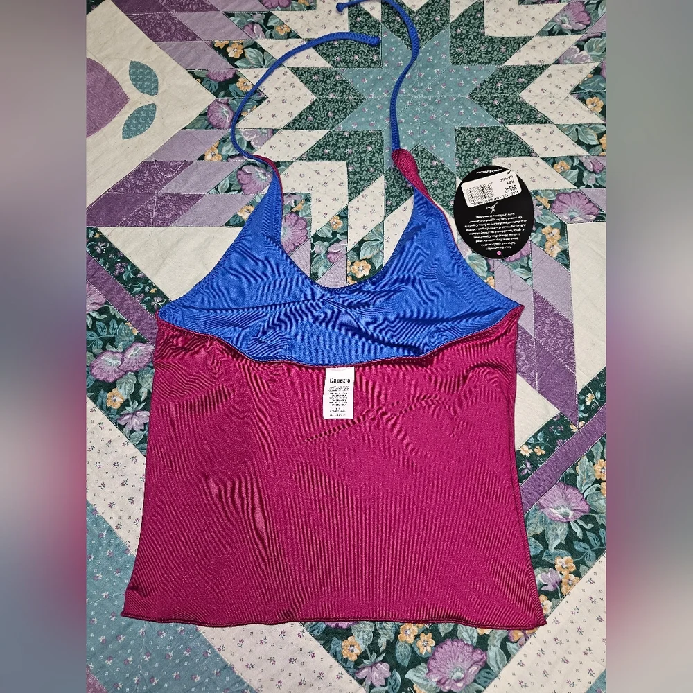 NWT Capezio Reversible Halter Top Size Large
